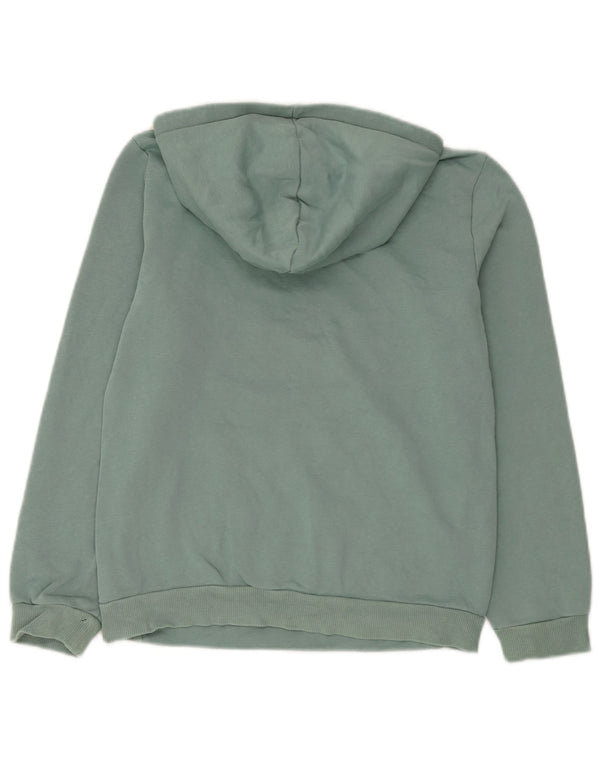Felpa con cappuccio grafica per ragazze Puma 13-14 anni grande in cotone verde