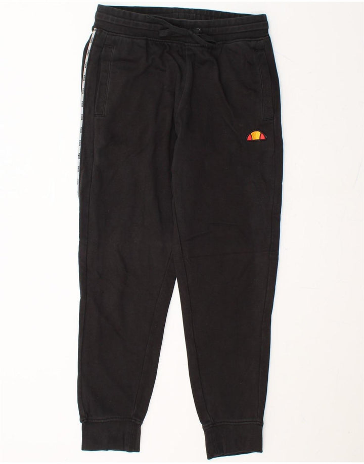ELLESSE Mens Tracksuit Trousers Joggers Small  Black Cotton Vintage Ellesse and Second-Hand Ellesse from Messina Hembry 