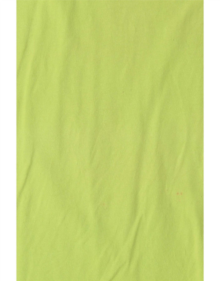 Converse Mens Graphic T-Shirt Top Médio Algodão Verde