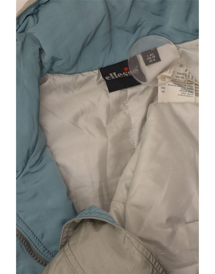 Ellesse Womens Oversized Hooded Padded Jacket UK 8 Small  Grey Polyamide