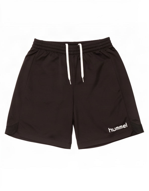 Pantaloncini sportivi grafici da uomo Hummel medio poliestere nero