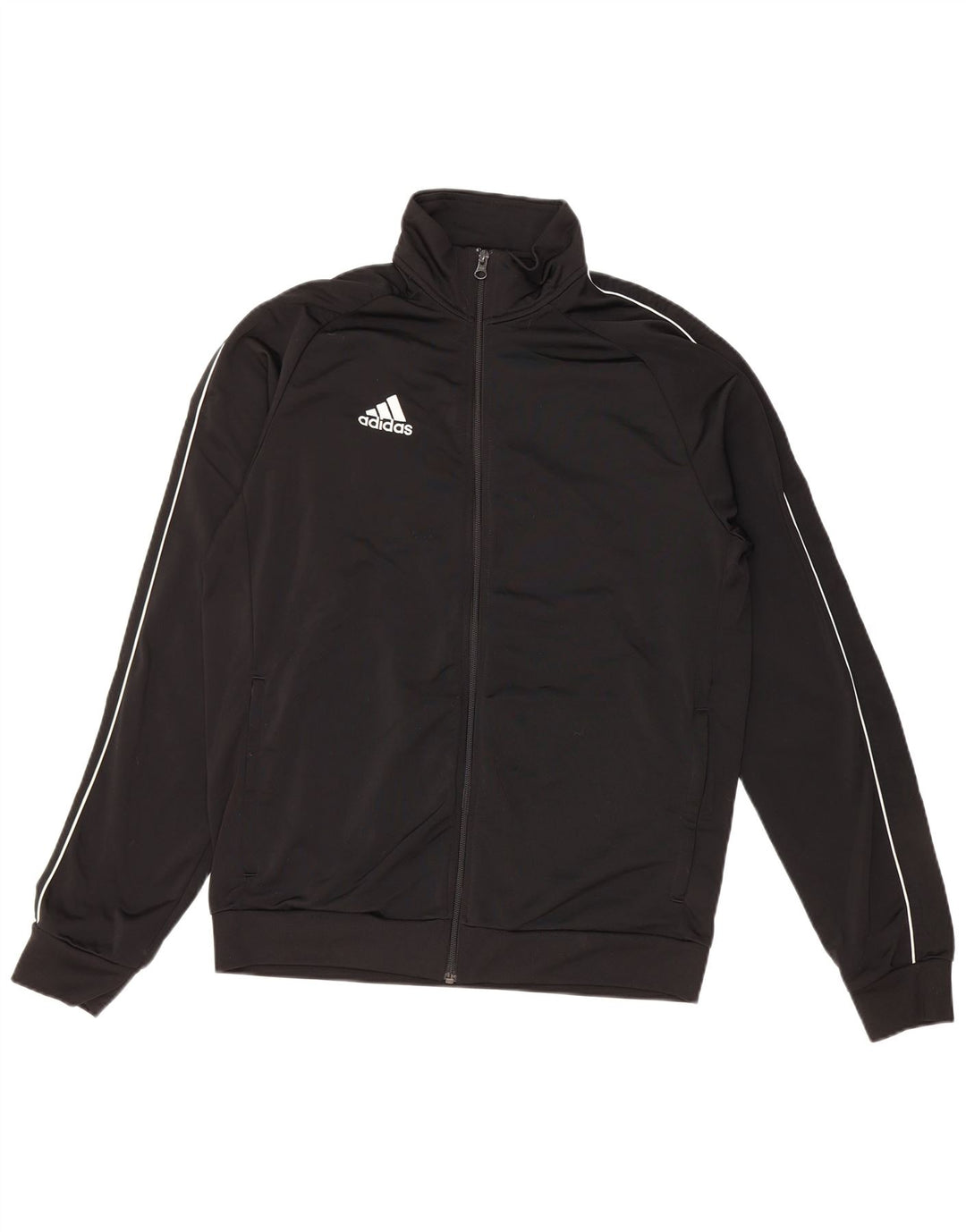 Adidas Herren-Trainingsanzug-Top-Jacke, großes schwarzes Polyester