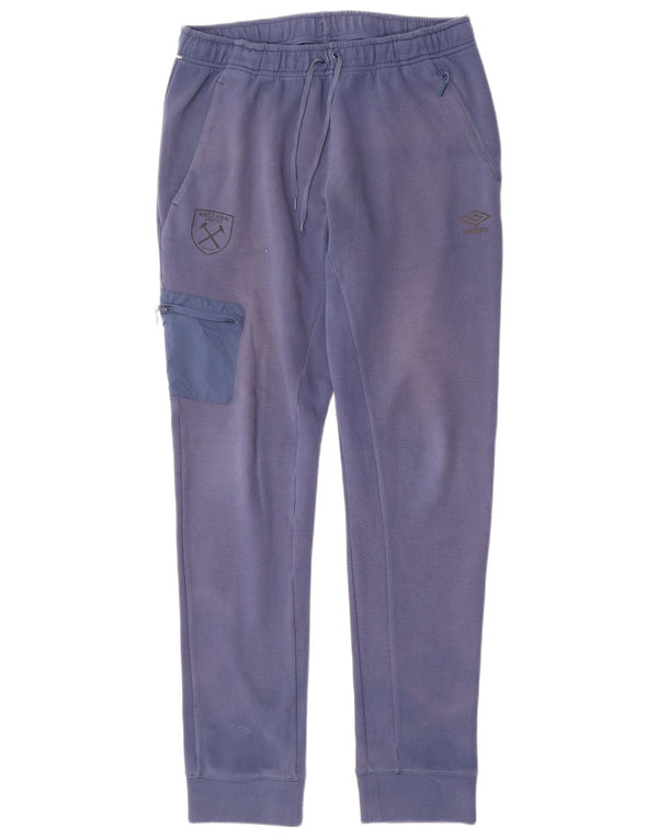 Umbro Mens Cargo Tracksuit Trousers Joggers Large Blue Cotton