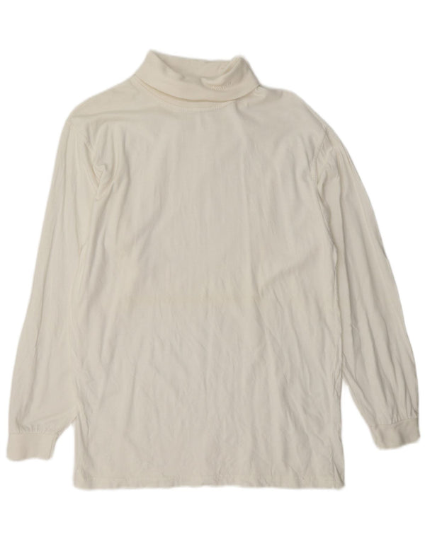 Wrangler Haut à Col Roulé à Manches Longues Homme Blanc Moyen