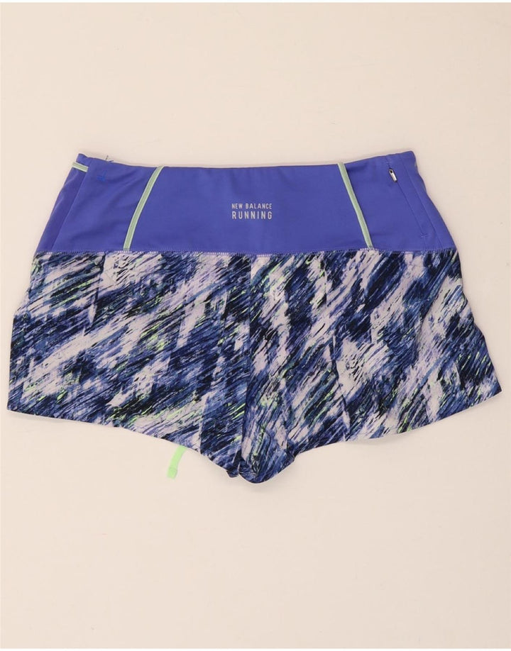 Pantaloncini sportivi modello astratto da donna NEW BALANCE UK 14 Blu medio