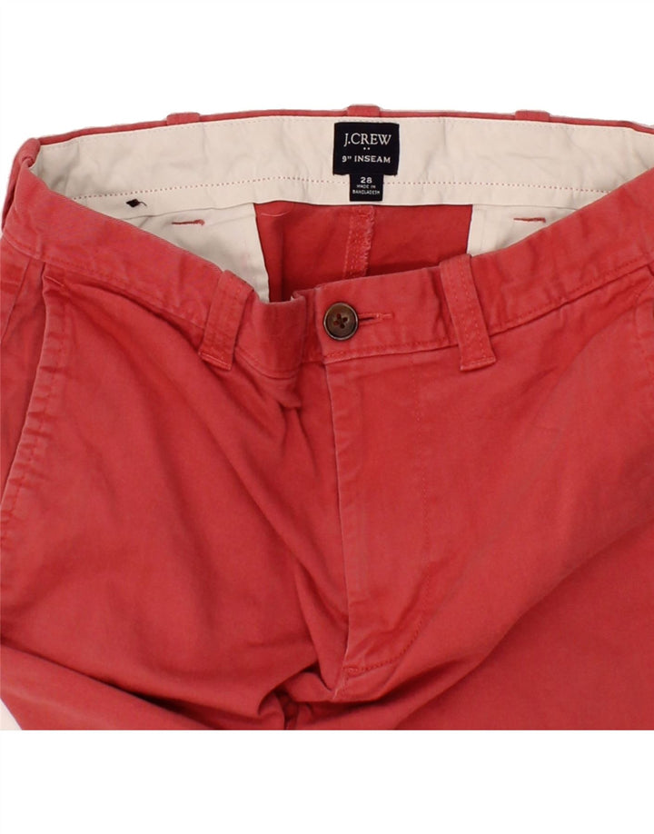 J. CREW Mens Chino Shorts W28 Small Red Cotton Vintage J. Crew and Second-Hand J. Crew from Messina Hembry 