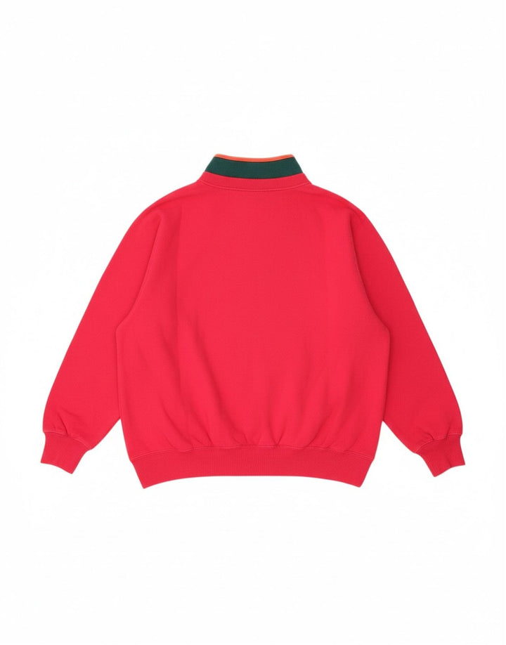 AMERICAN SYSTEM Womens Sweatshirt Jumper UK 16 Large Pink Colourblock
