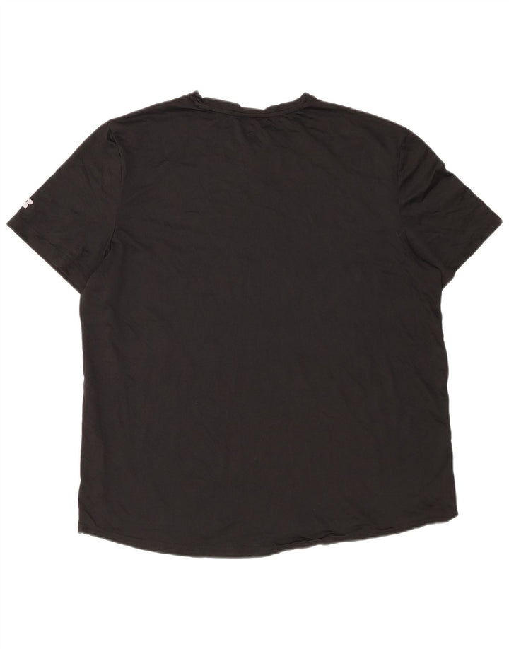 RUSSELL ATHLETIC Herre Dri-Power T-Shirt Top XL Sort Polyester