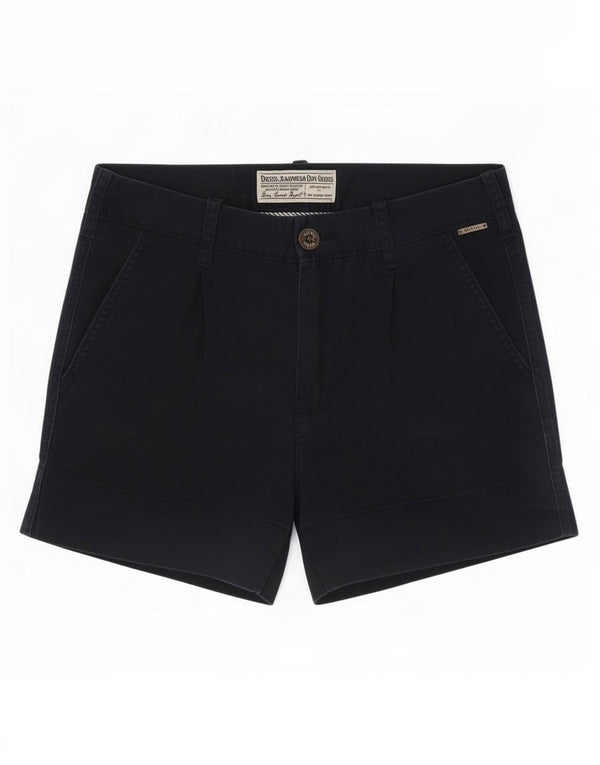Pantaloncini chino da donna Diesel W26 piccoli in cotone blu navy
