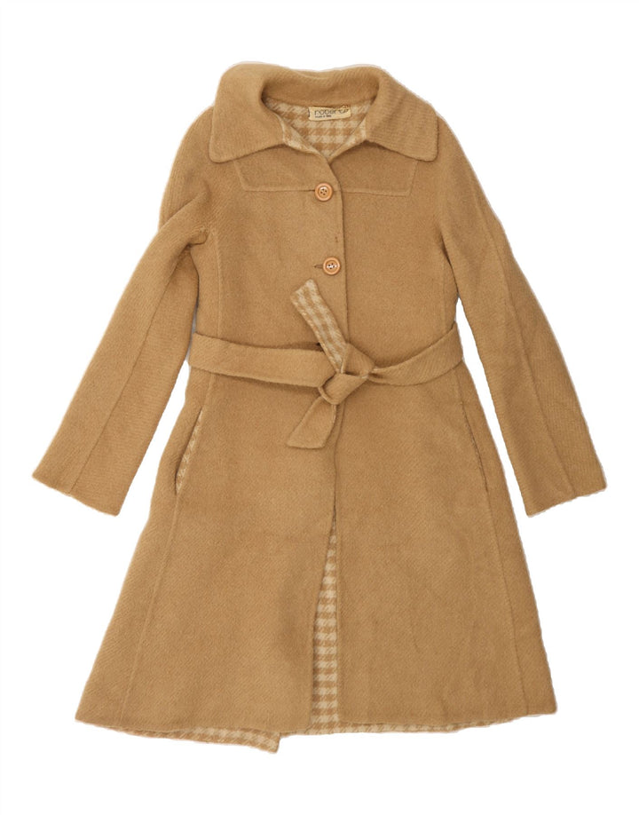 VINTAGE Womens Overcoat UK 10 Small Brown Vintage Vintage and Second-Hand Vintage from Messina Hembry 