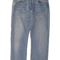 Levi's Herre 501 Straight Jeans W38 L28 Blå Bomuld