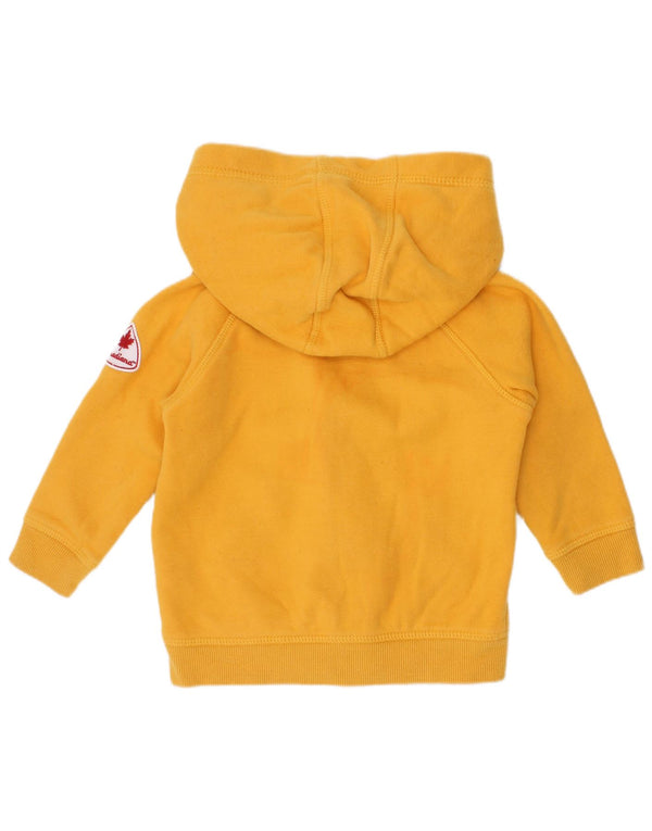 Canadiana Baby Boys Graphic Zip Hoodie Pulover 18-24 luni Bumbac galben