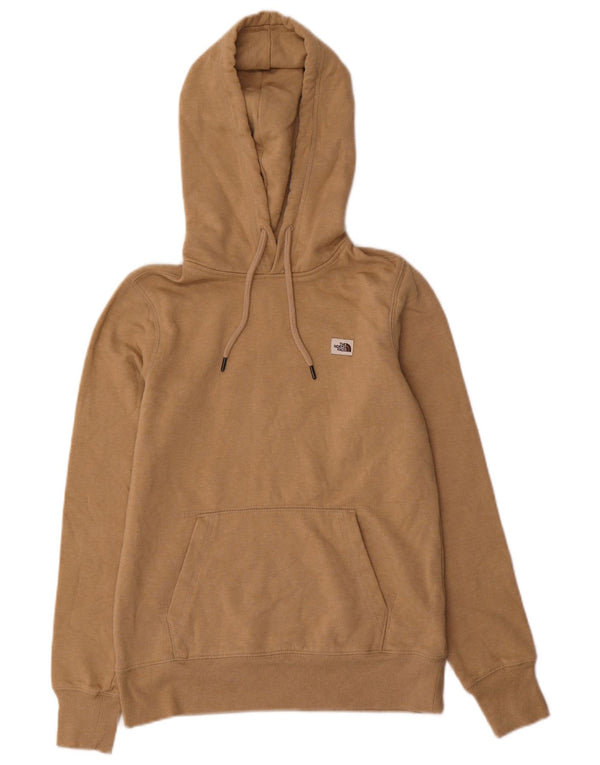 The North Face Womens Loose Fit Hoodie Jumper UK 6 XS Beige Cotton