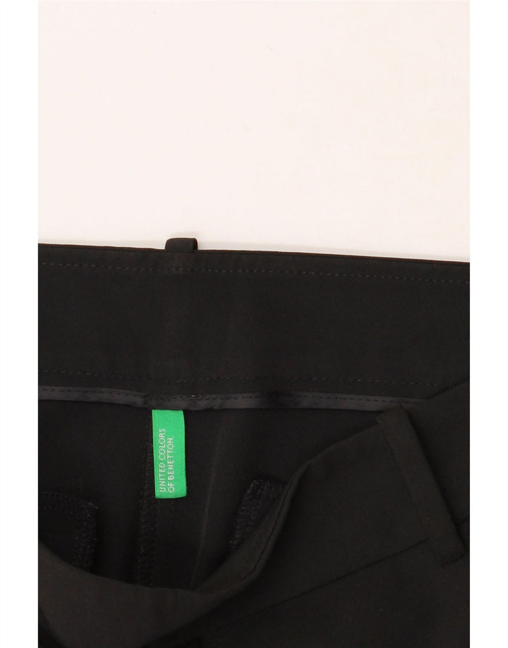 BENETTON Womens Slim Casual Trousers W29 L28  Black Vintage Benetton and Second-Hand Benetton from Messina Hembry 