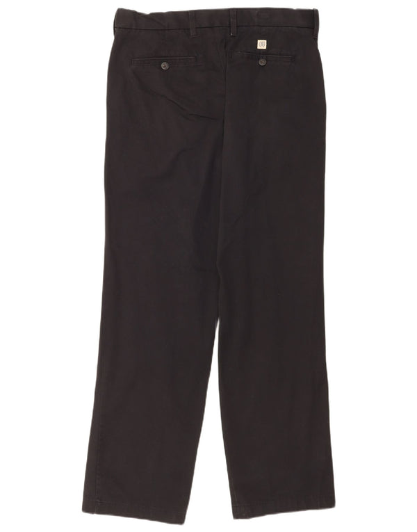 Marks & Spencer Pantalones chinos rectos para hombre W32 L31 Algodón negro