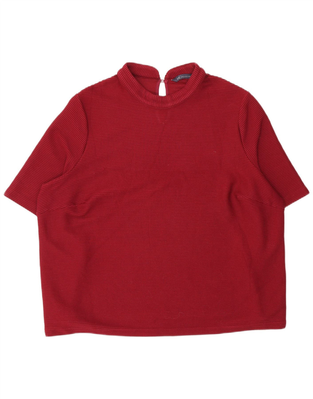 Marks & Spencer Womens Blouse Top UK 20 2XL Burgundy Polyester