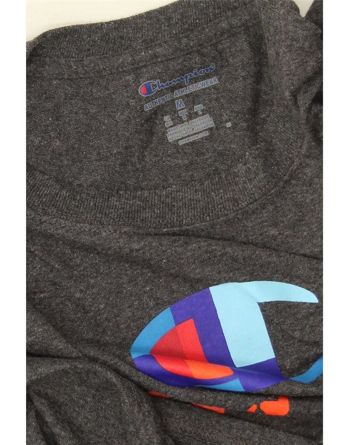T-shirt grafica da uomo Champion Top grigio medio