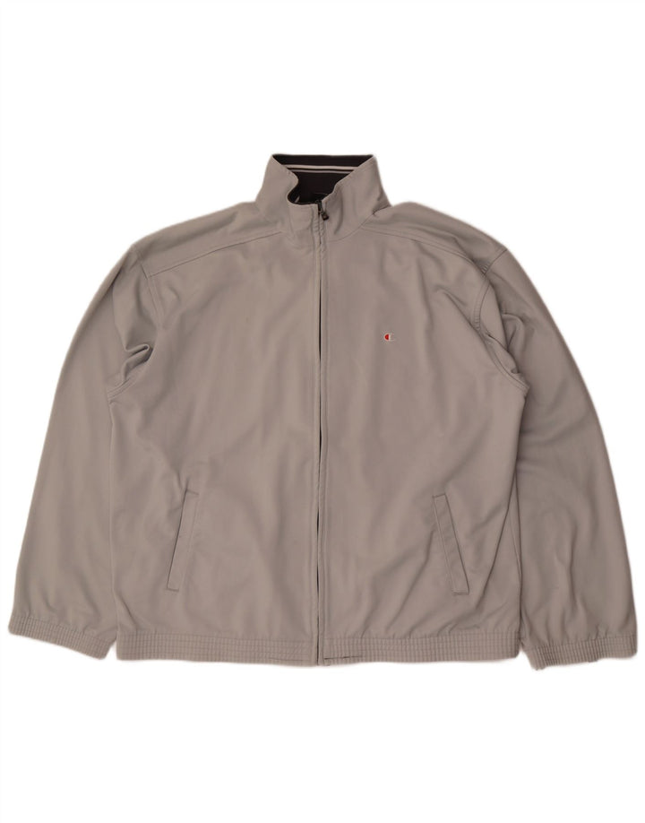 Champion Mens Tracksuit Top Jacket 2XL Grey