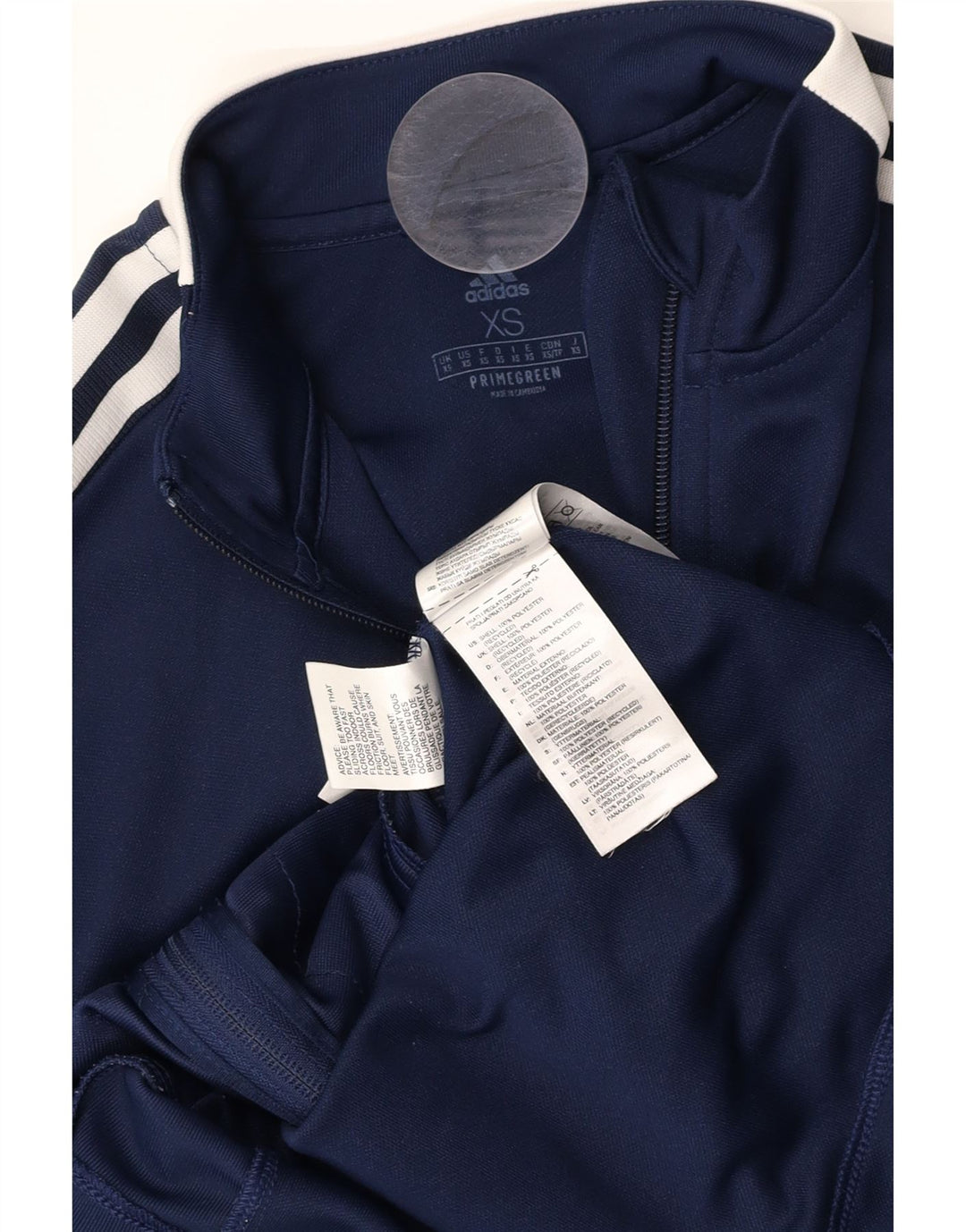 ADIDAS Aeroready træningsdragt topjakke til mænd XS marineblå polyester
