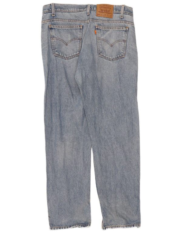 Levi's Mens 505 Straight Jeans W36 L30 kék pamut