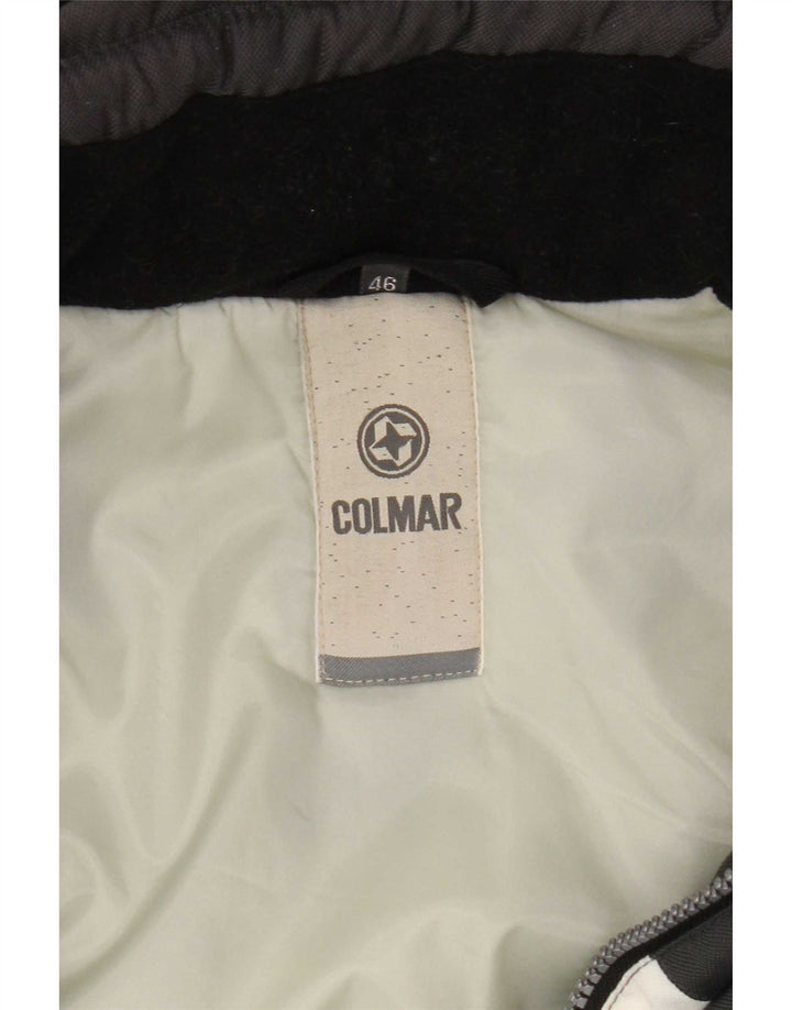 Colmar Mens Hooded Loose Fit Ski Jacket IT 46 Small Grey Colourblock