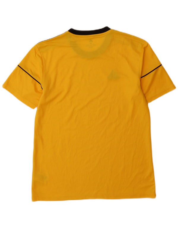 Adidas Herren Climalite T-Shirt Top Mittelgelbes Polyester