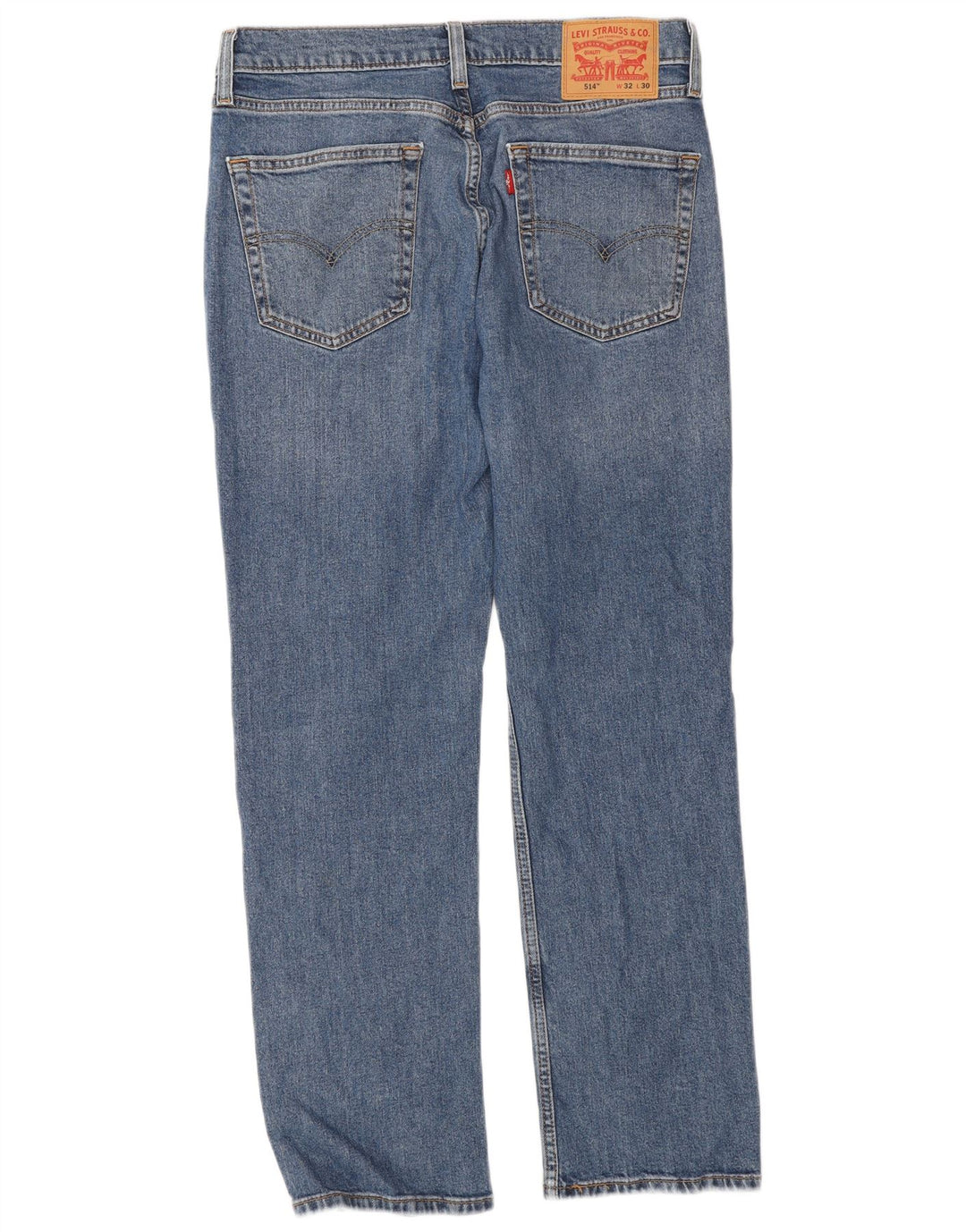 Levi's Mens 514 Straight Jeans W32 L30 Blue Cotton