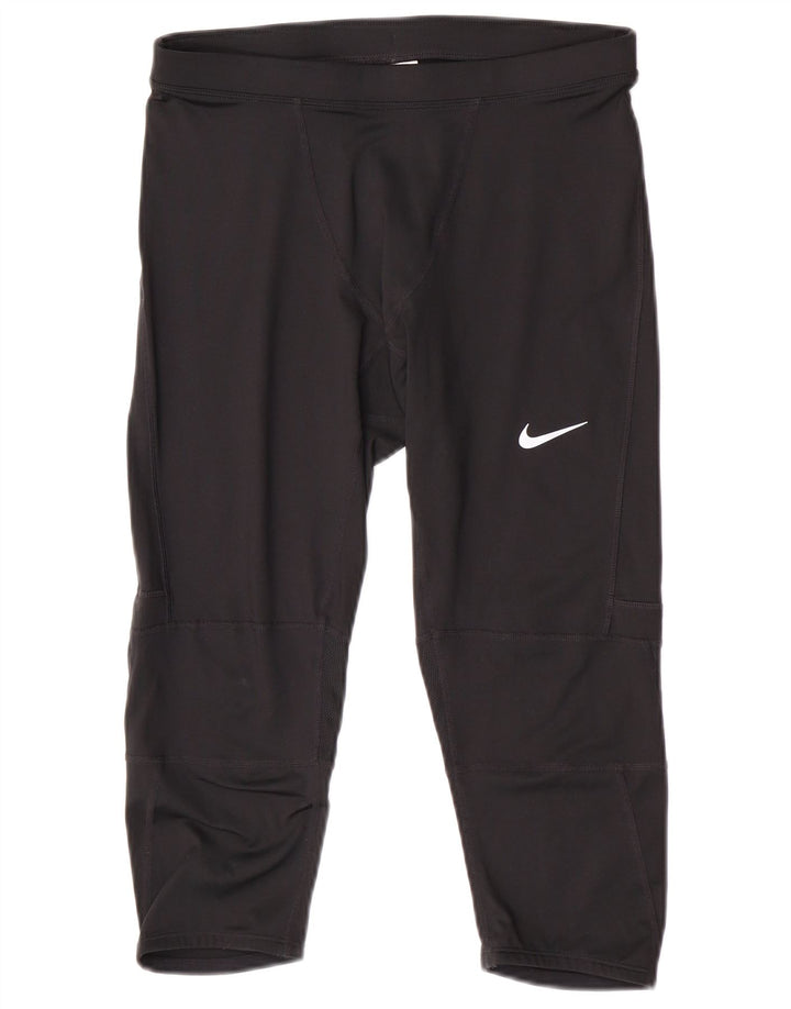 Nike Herren Dri Fit Capri Leggings XL Schwarz Polyester
