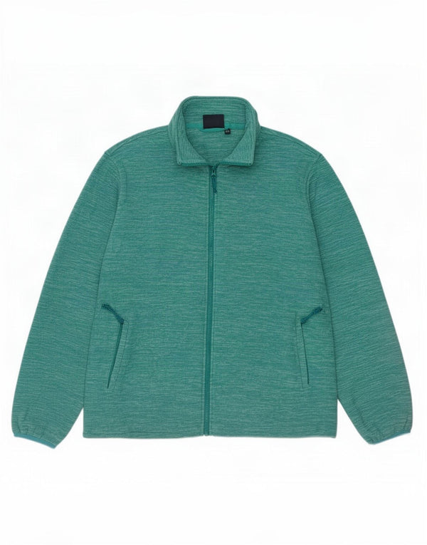 Mountain Warehouse Womens Fleece Jacket UK 22 3XL Turquoise Flecked