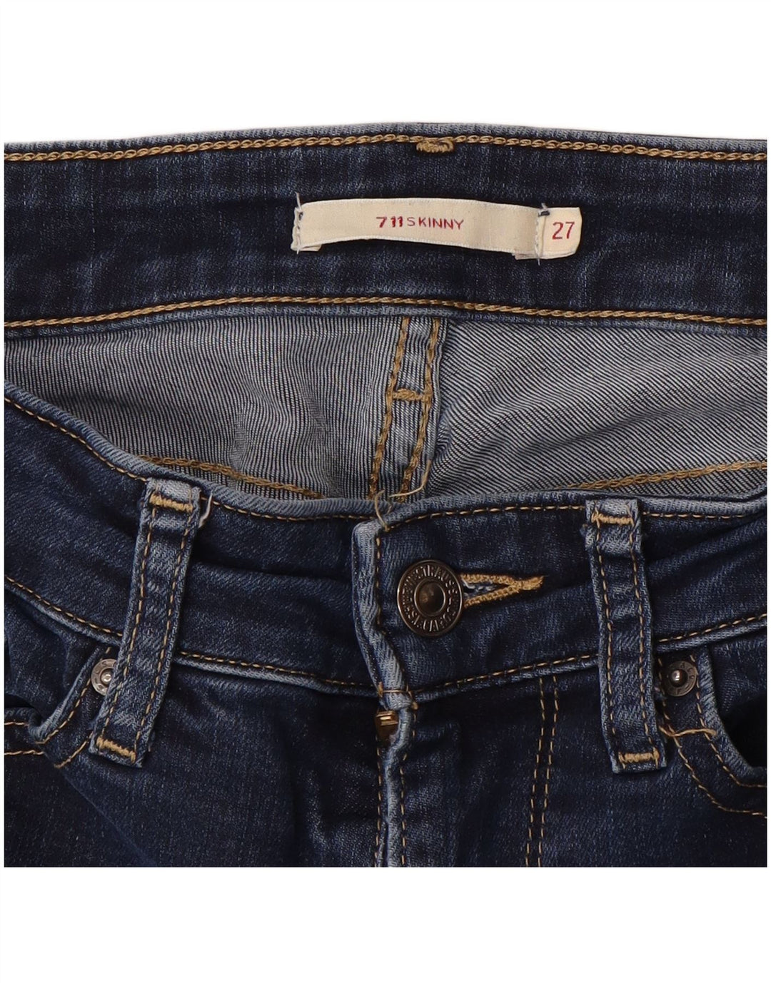 Levi's Womens 711 Skinny Jeans W27 L26 Blue