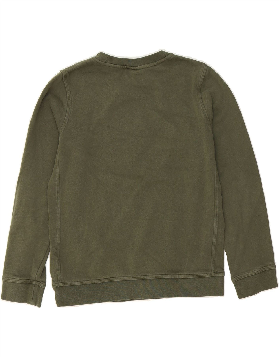 NIKE Boys Standard Fit Graphic Sweatshirt Jumper 10-11 Years Medium Green Vintage Nike and Second-Hand Nike from Messina Hembry 