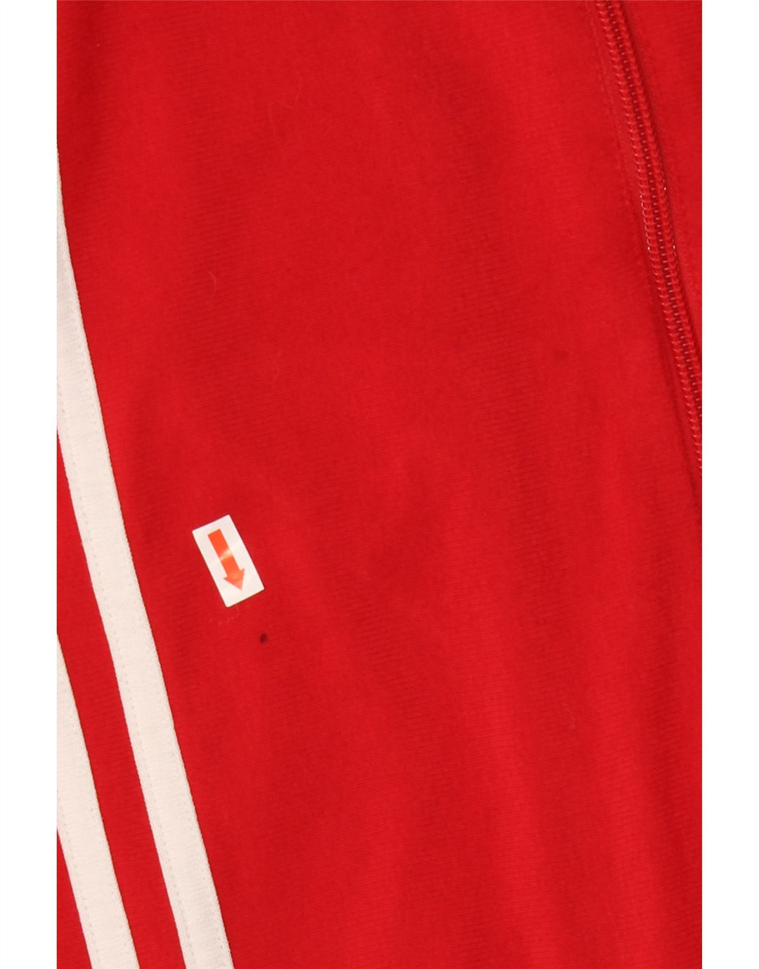 ADIDAS Mens Tracksuit Top Jacket UK 40/42 Medium Red Colourblock Polyester