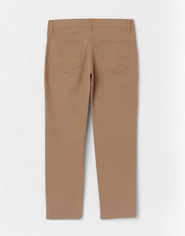 Marks & Spencer Dame Slim Jeans W34 L29 Beige Bomuld