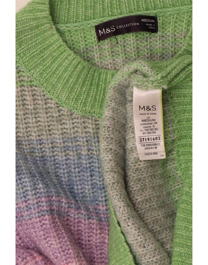 Maglione maglione girocollo da donna Marks & Spencer UK 14 medio multicolore