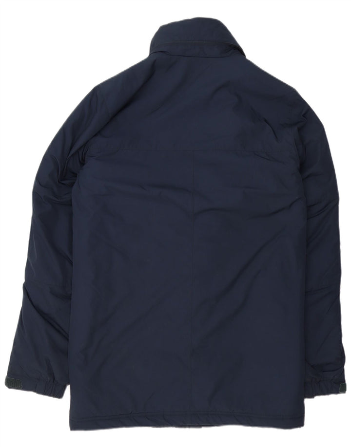 NIKE Mens Windbreaker Jacket UK 36 Small Navy Blue Polyester
