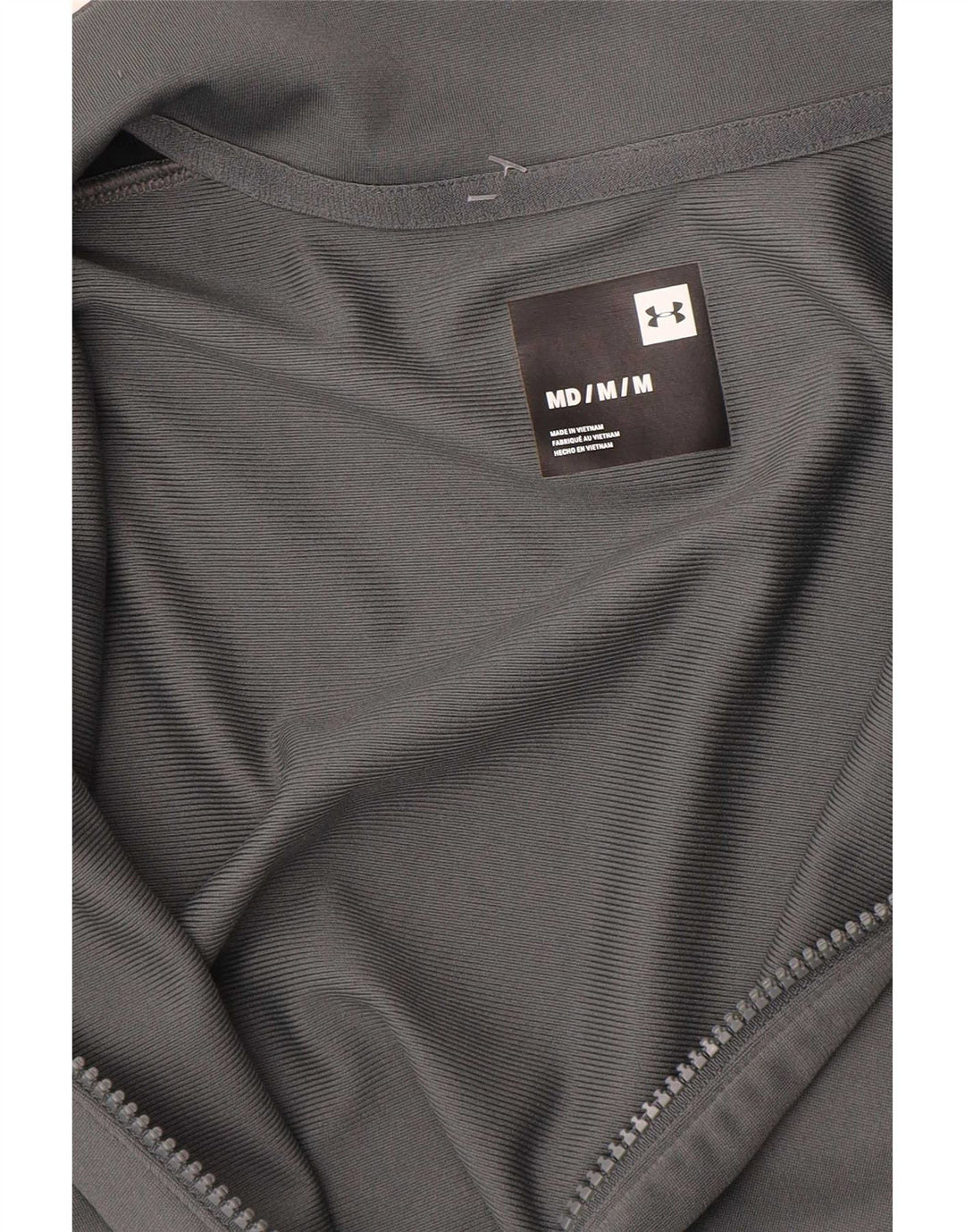 Under Armour Mens Tracksuit Top Jacket Medium Grey Colourblock