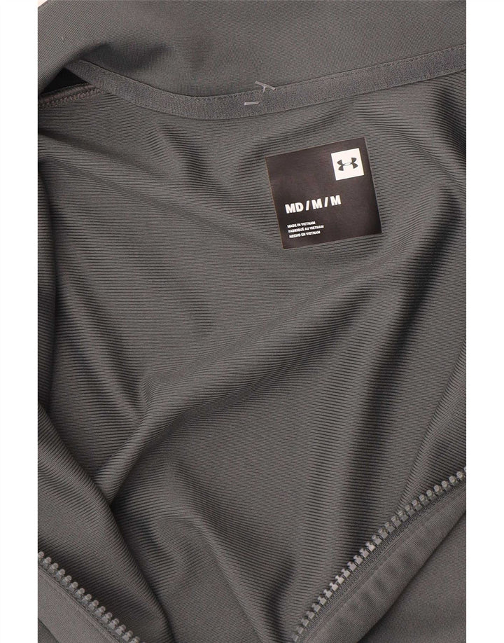 Under Armour Mens Tracksuit Top Jacket Medium Grey Colourblock