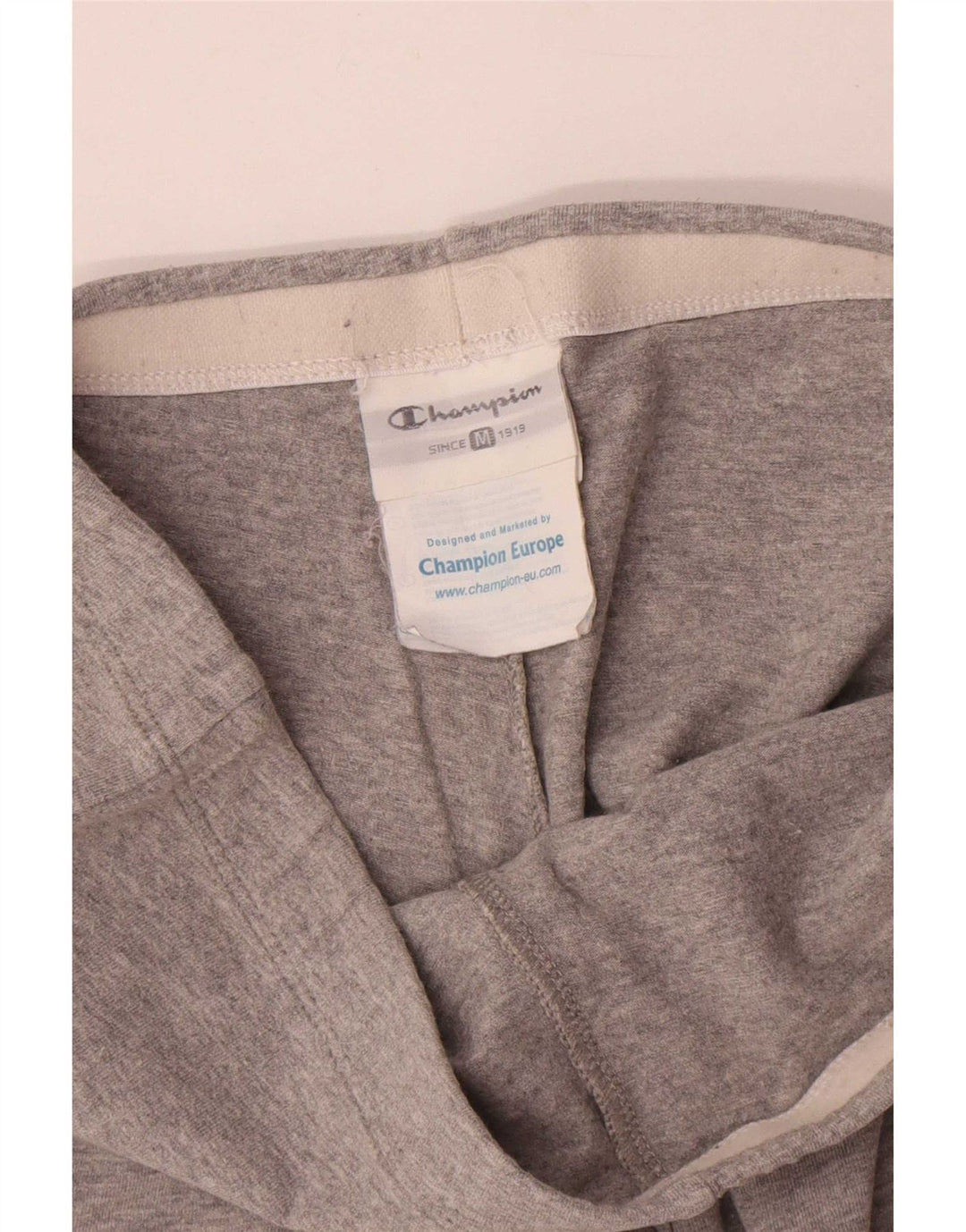 Champion Womens Tracksuit Trousers UK 12 Medium Grey Flecked Cotton