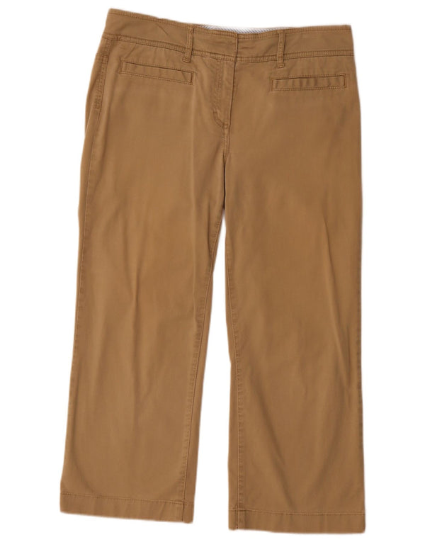 Tommy Hilfiger Womens Cropped Trousers US 8 Medium W30 L24 Beige Cotton