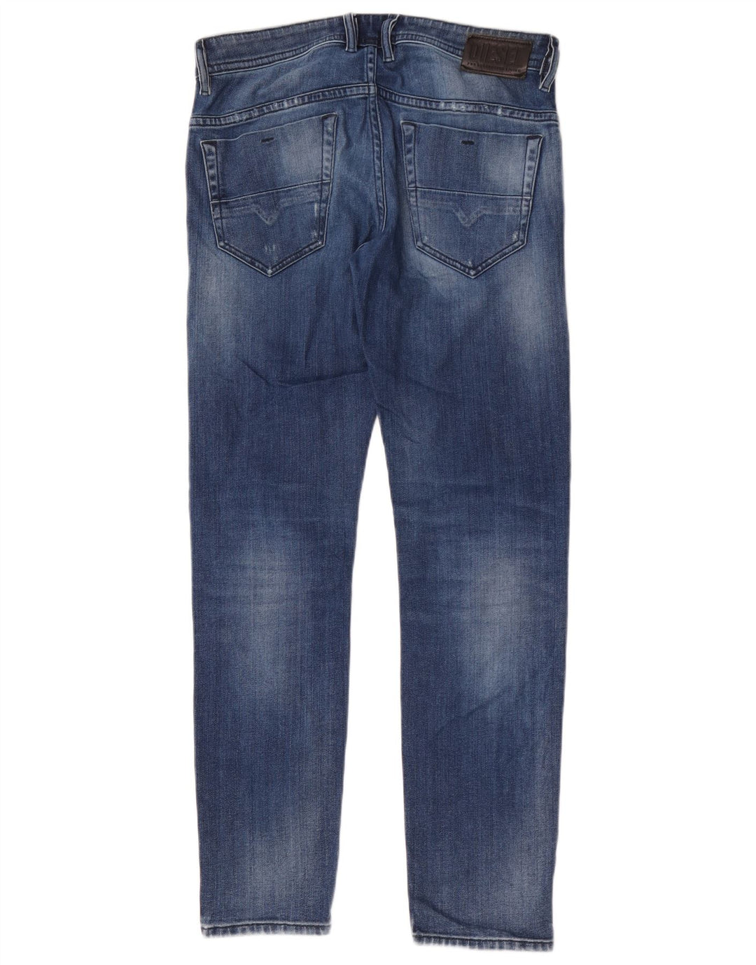 Diesel Herren Distressed Slim Jeans W30 L32 Blaue Baumwolle
