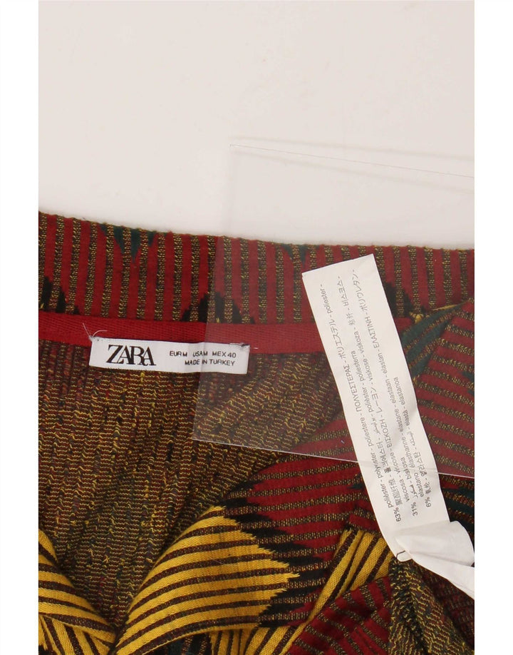 Zara Chemise À Manches Courtes Homme Medium Multicolore Chevron Polyester