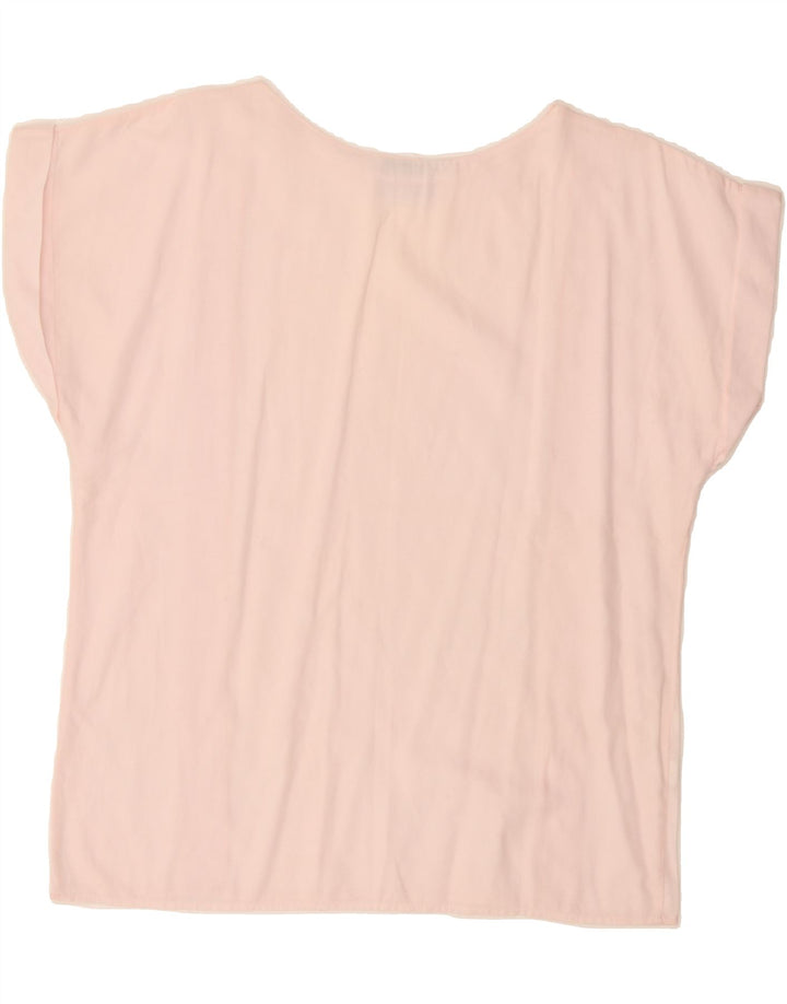 LUISA SPAGNOLI Womens Oversized Blouse Top UK 10 Small Pink Cotton Vintage Luisa Spagnoli and Second-Hand Luisa Spagnoli from Messina Hembry 