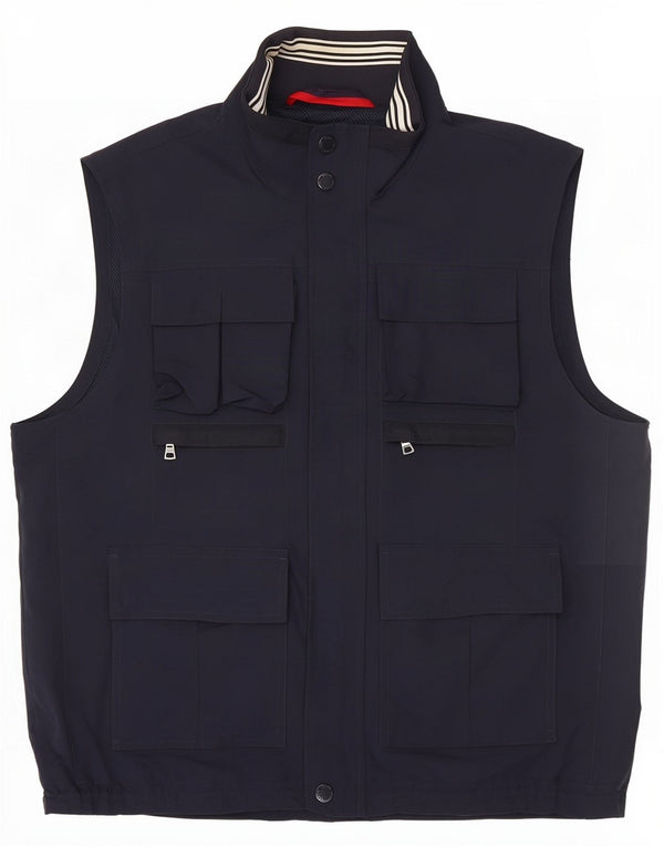Marks & Spencer Gilet da uomo blu Harbour Utility UK 40 Large Navy poliammide