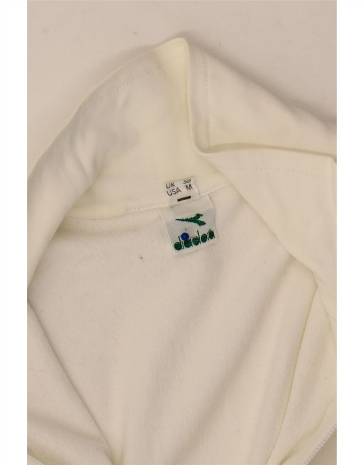 DIADORA Mens Tracksuit Top Jacket UK 38 Medium White
