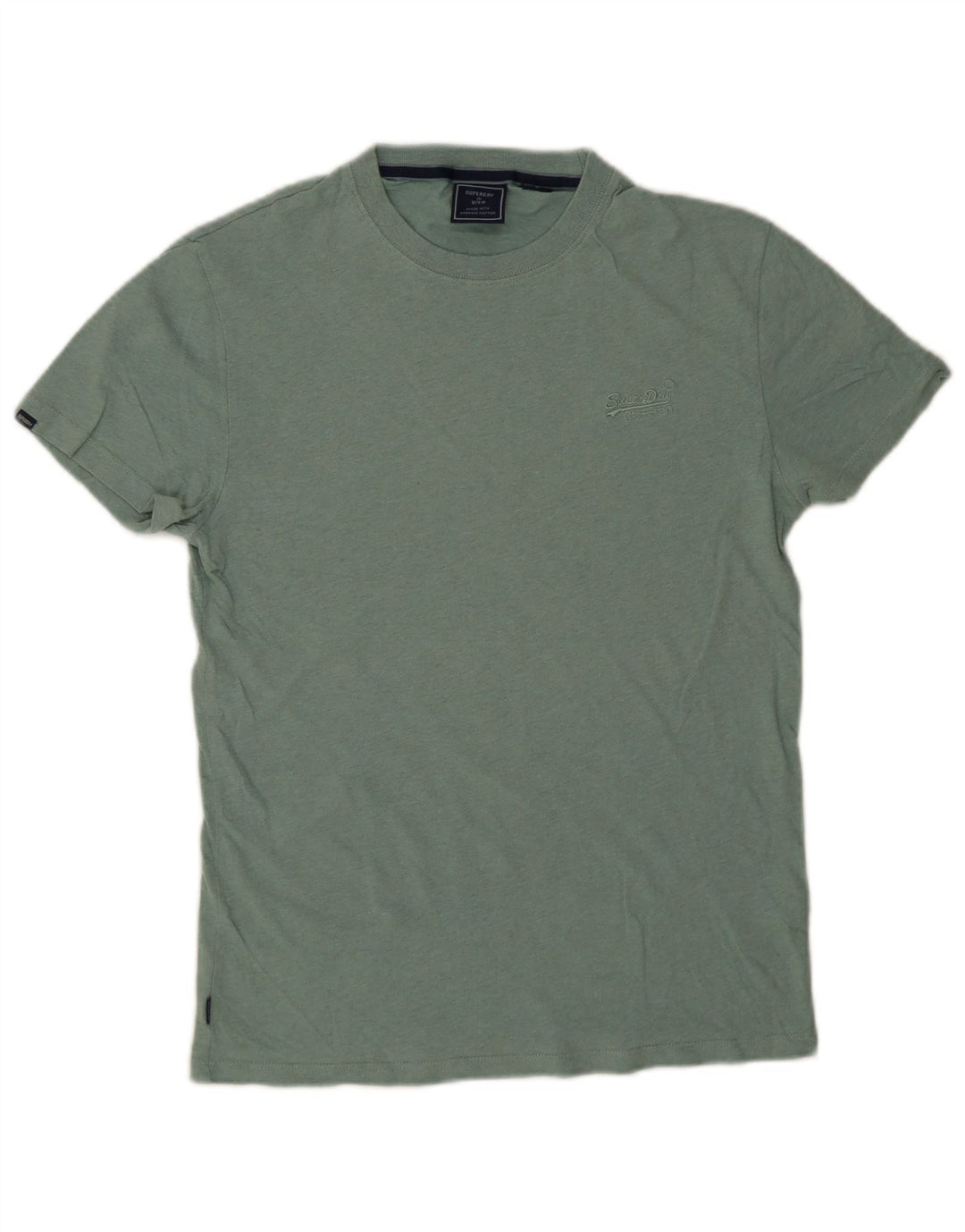 Superdry Mens T-Shirt Top Small Green Cotton