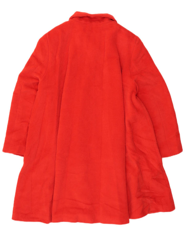 Vintage oversize overfrakke til kvinder IT 44 Medium rød uld
