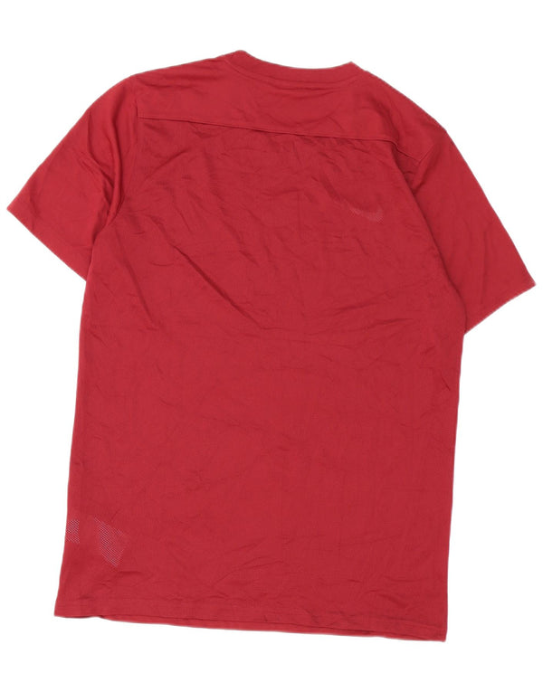 Nike Herren Dri Fit Slim T-Shirt Top Large Burgund Polyester