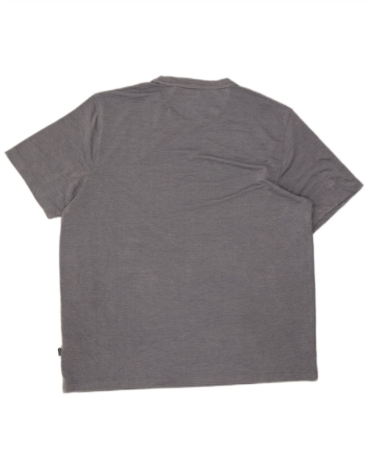 Chaps Herre T-Shirt Top 2XL Grå Modal