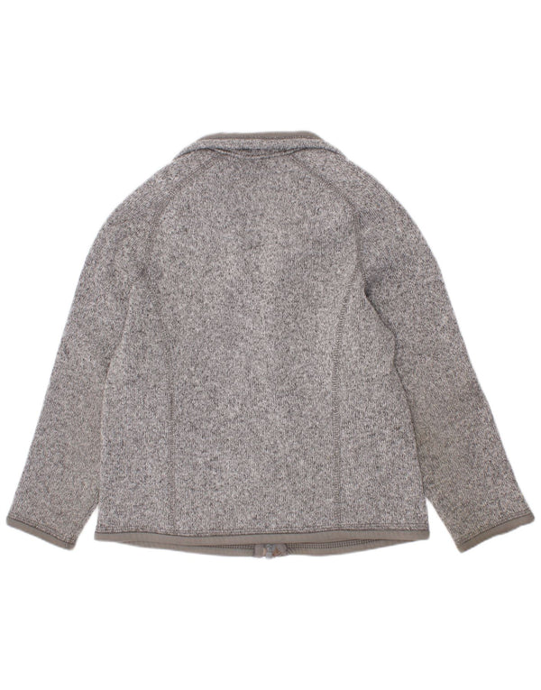 Patagonia Boys træningsdragt topjakke 5-6 år XS Grå Flecked Polyester