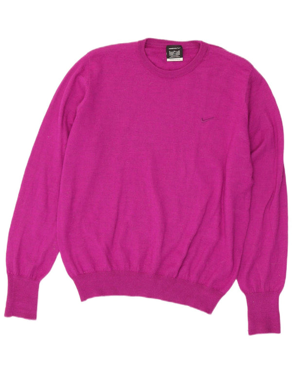 Nike Mens Crew Neck Jumper Sweater UK 46/48 XL Pink Polyester